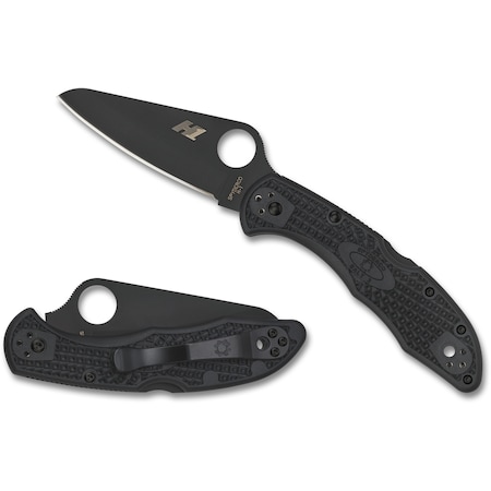 Spyderco 2024 Spyderco Salt 2 Lightweight Black Black Blade/H1 Plain SPY-C88PBBK2